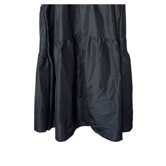 Kika Vargas X Target Black Tiered Ruffle Midi Dress 1X Puff Sleeve Fairy Grunge - Picture 8 of 13